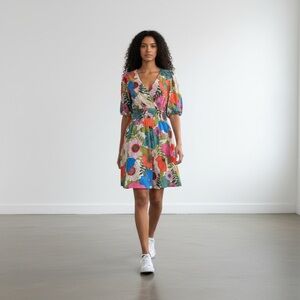 Vionic Multicolor Floral Mini Dress
